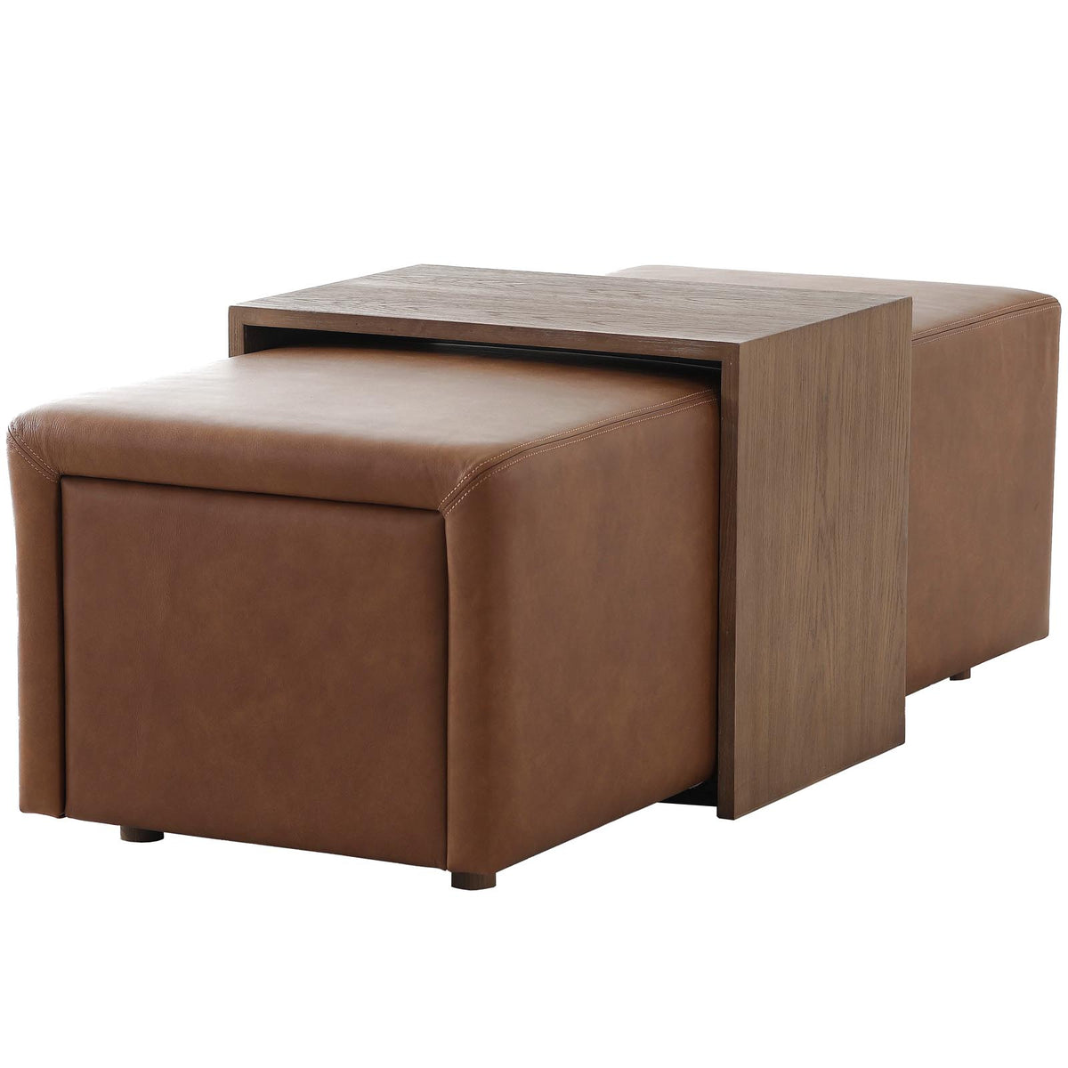 Pavia Leather Ottoman
