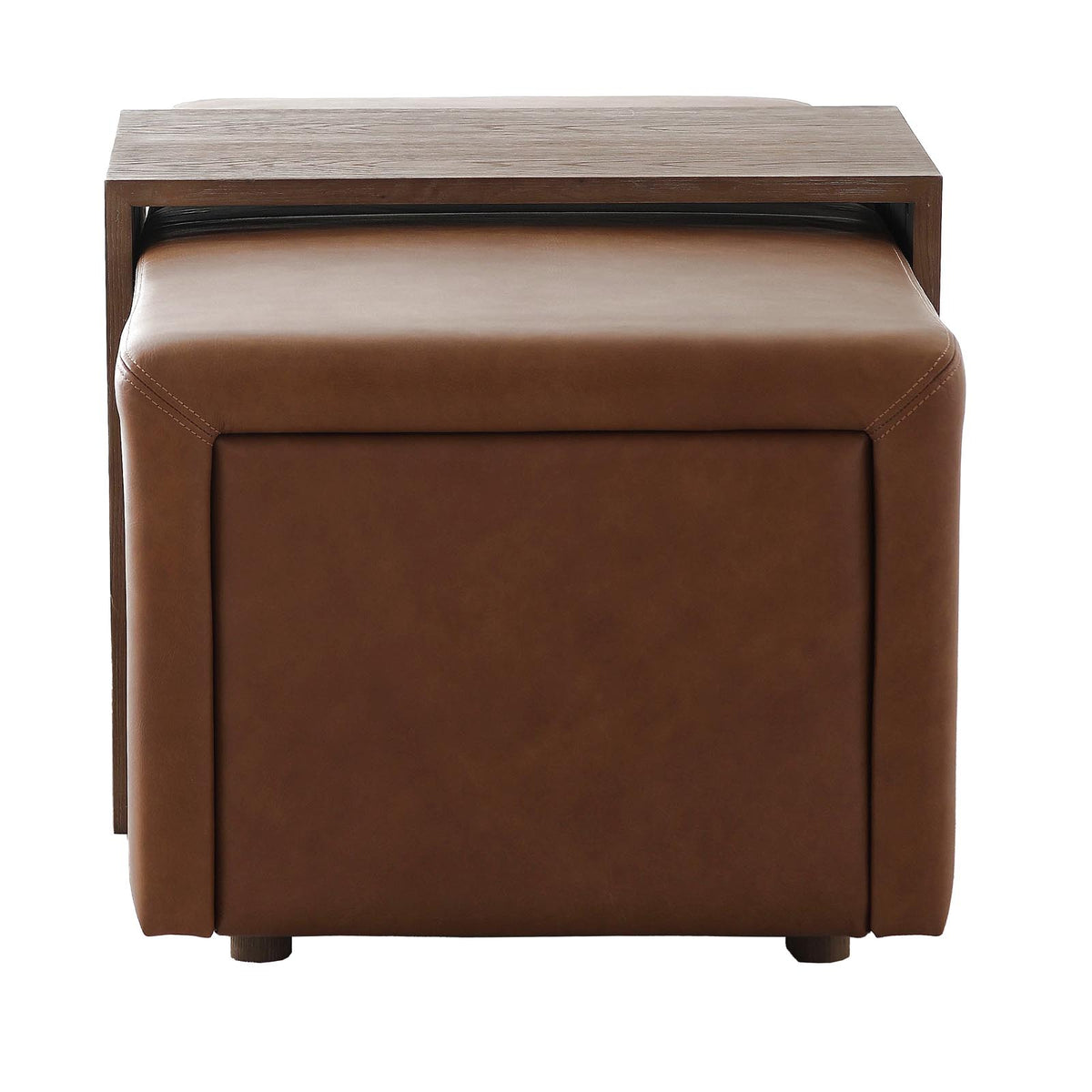 Pavia Leather Ottoman