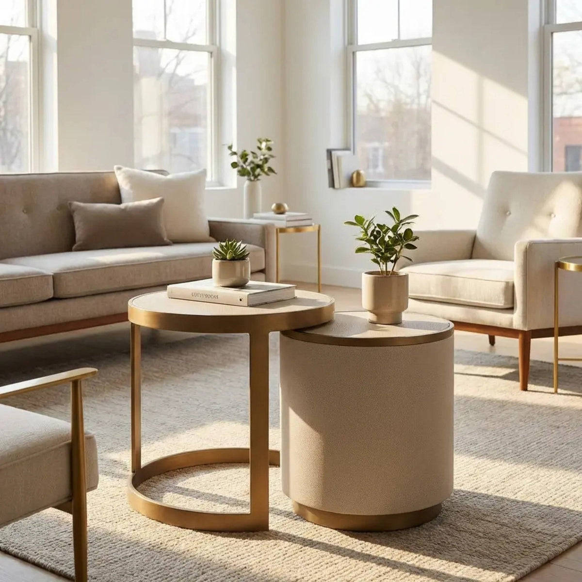 Palma Shagreen Nest of Tables