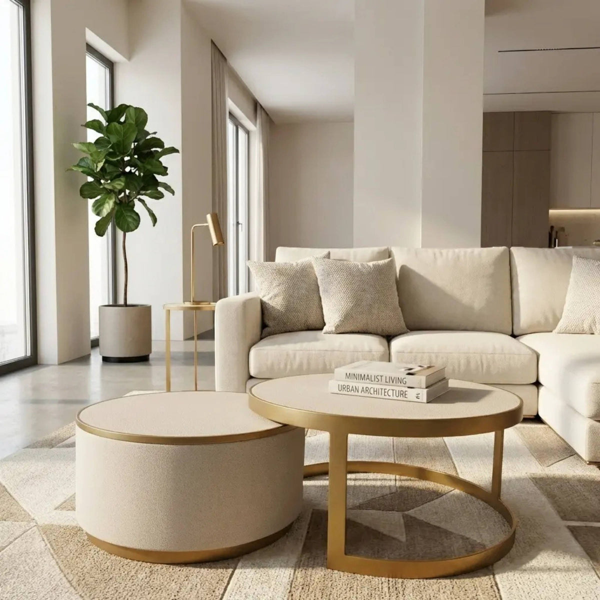 Palma Shagreen Nesting Coffee Table Set