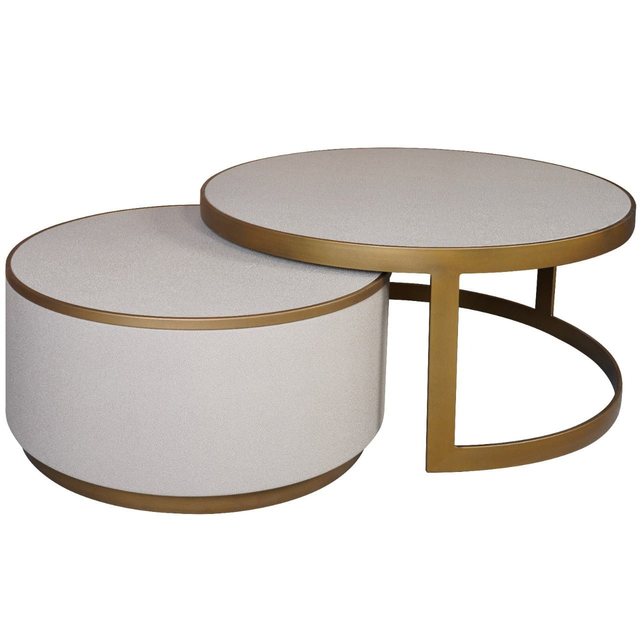 Palma Shagreen Nesting Coffee Table Set | Dream Interiors