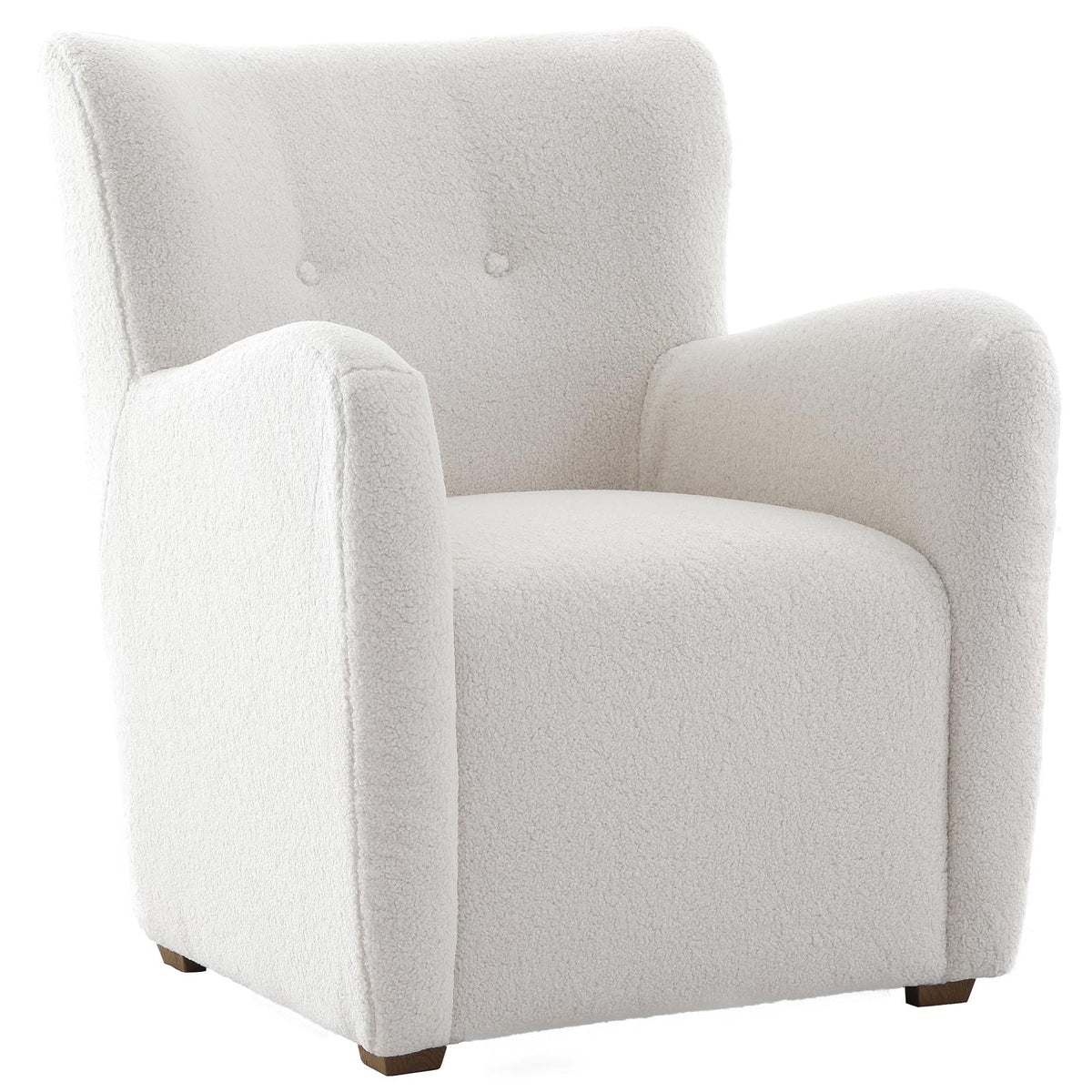 Pisa Faux Wool Accent Chair