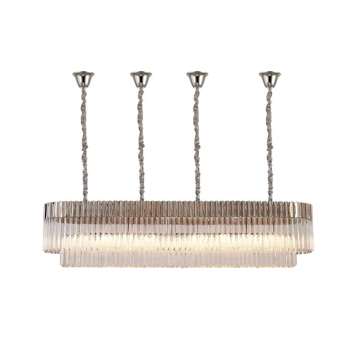 Chelsea 180cm Linear Chandelier with Ceiling Cups