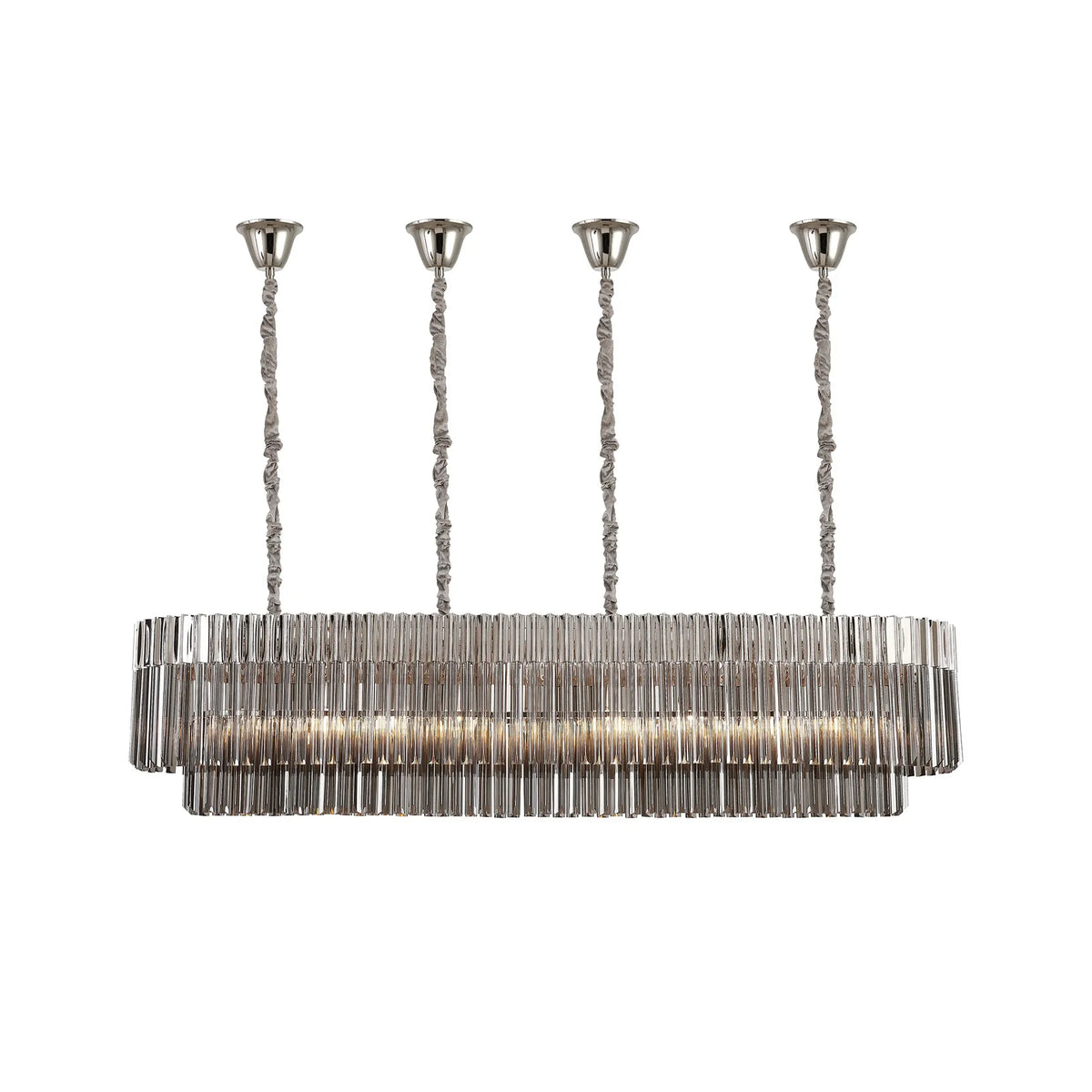 Chelsea 180cm Linear Chandelier with Ceiling Cups