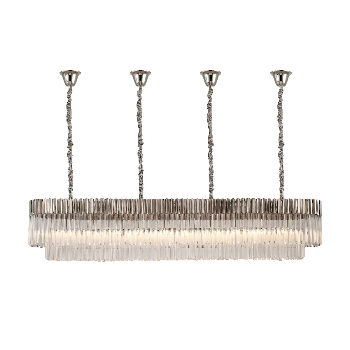 Chelsea 200cm Linear Chandelier with Ceiling Cups