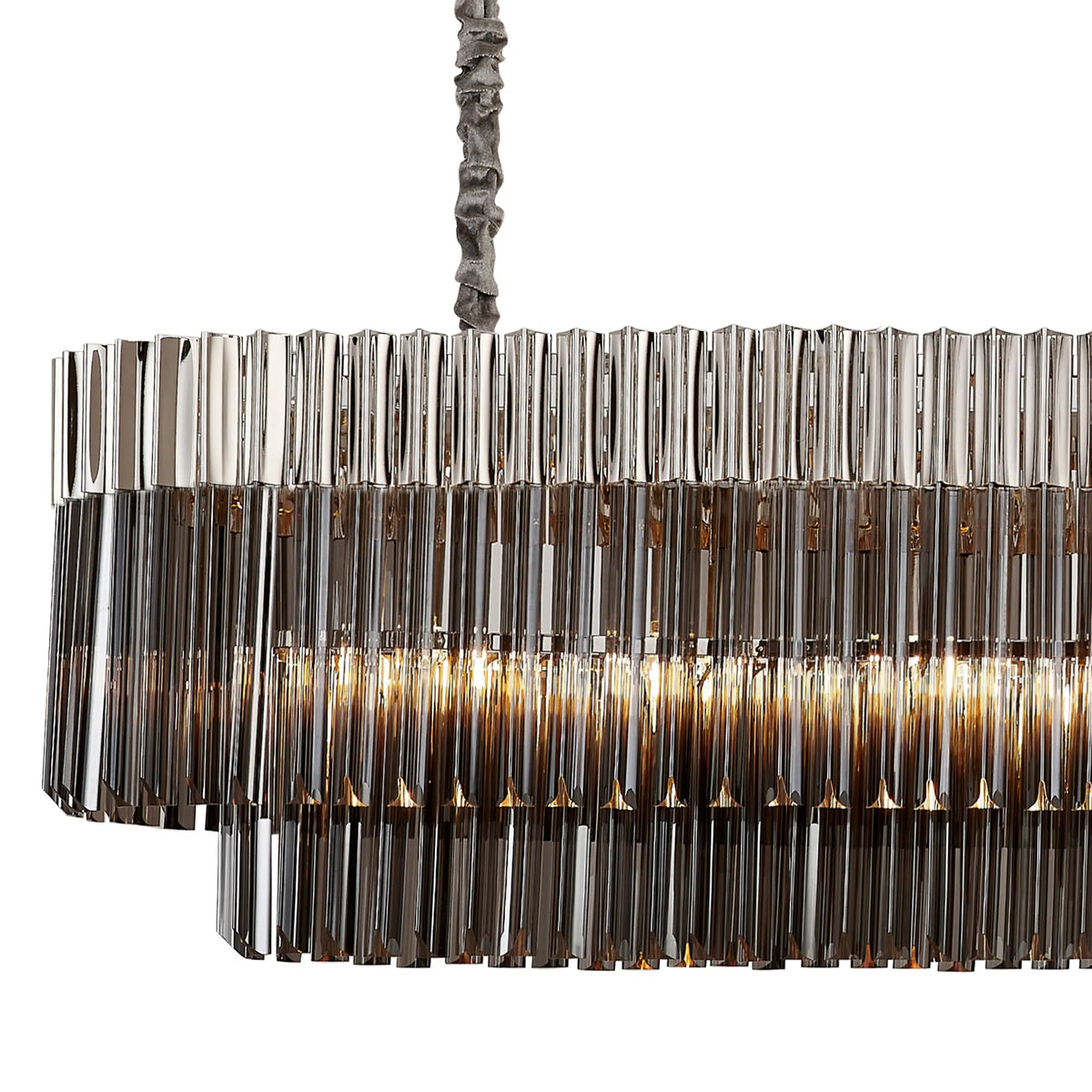 Chelsea 200cm Linear Chandelier with Ceiling Cups