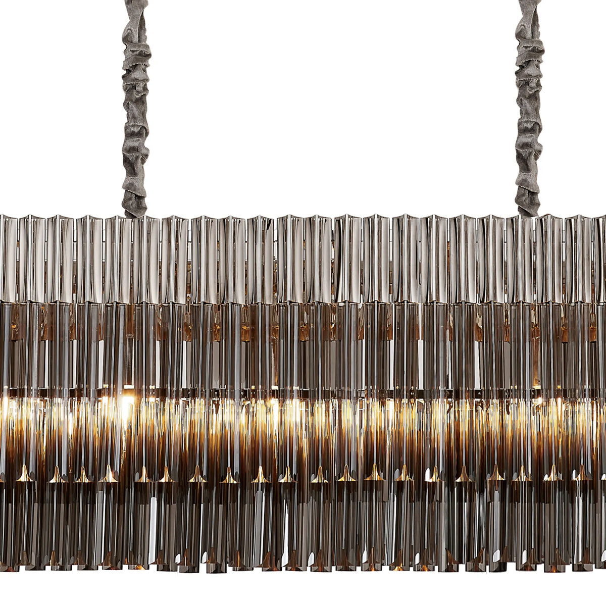 Chelsea 200cm Linear Chandelier with Ceiling Cups