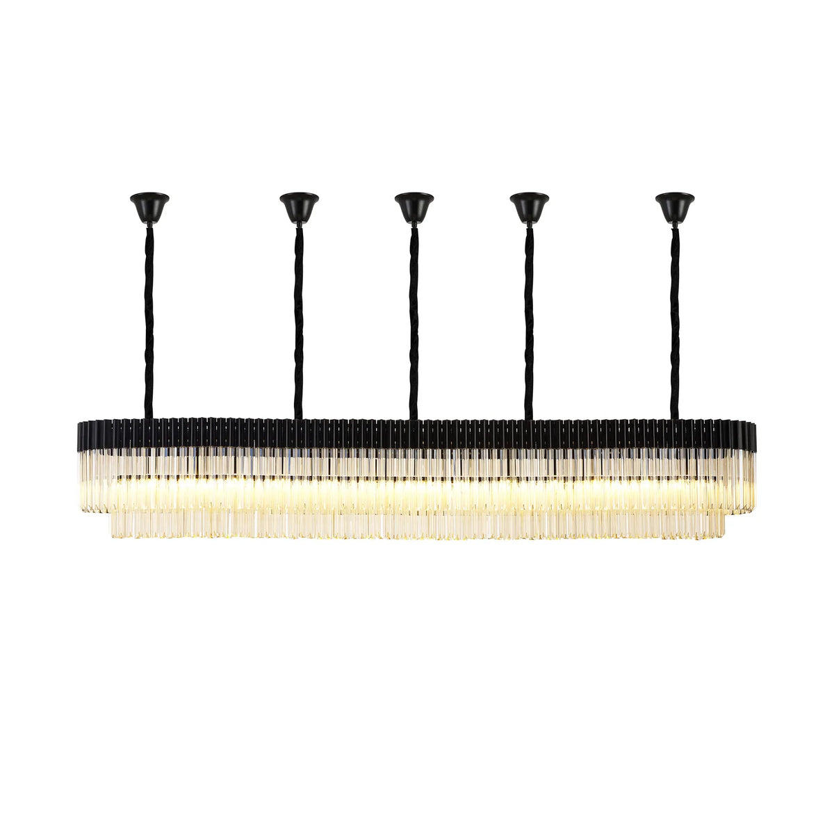 Chelsea 250cm Linear Chandelier with Ceiling Cups