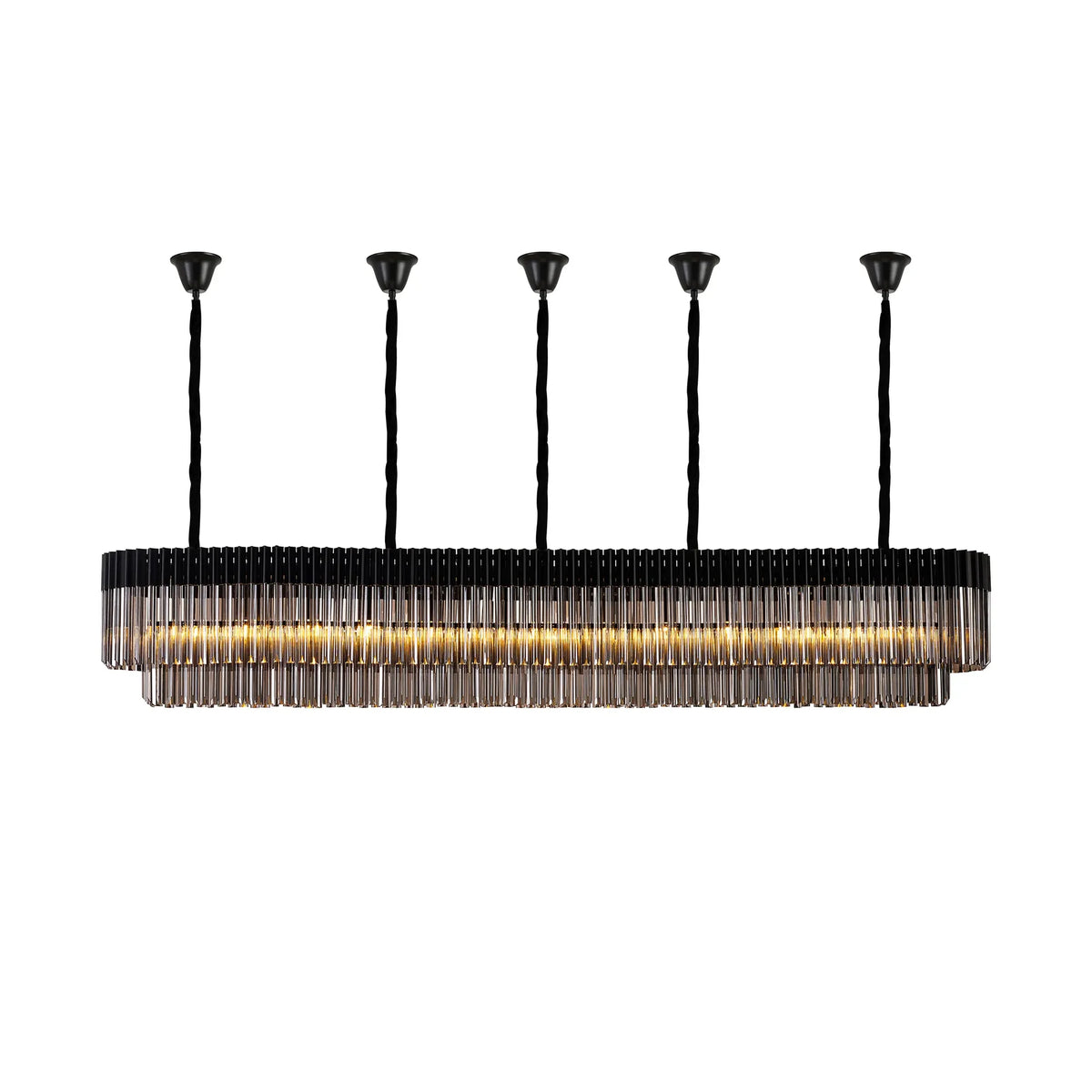 Chelsea 250cm Linear Chandelier with Ceiling Cups