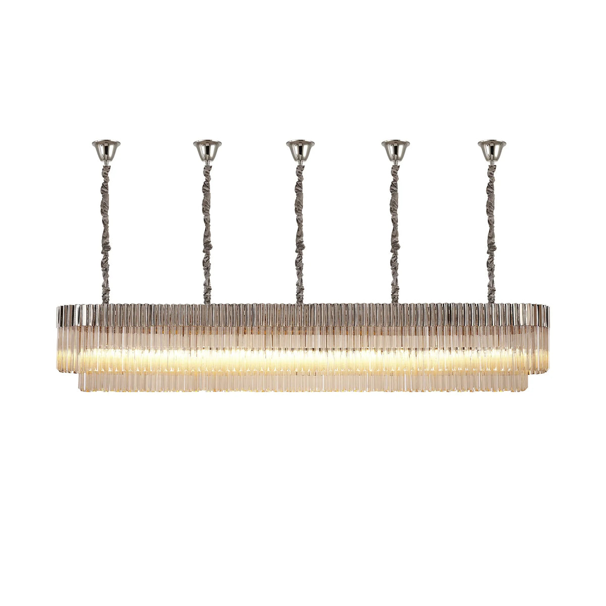 Chelsea 250cm Linear Chandelier with Ceiling Cups