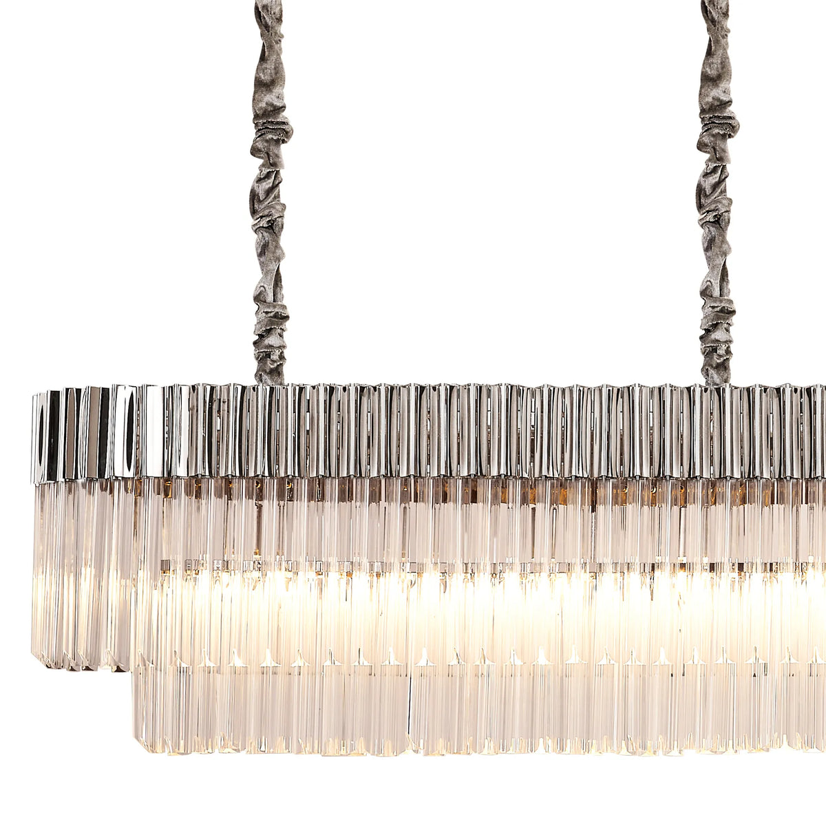 Chelsea 250cm Linear Chandelier with Ceiling Cups
