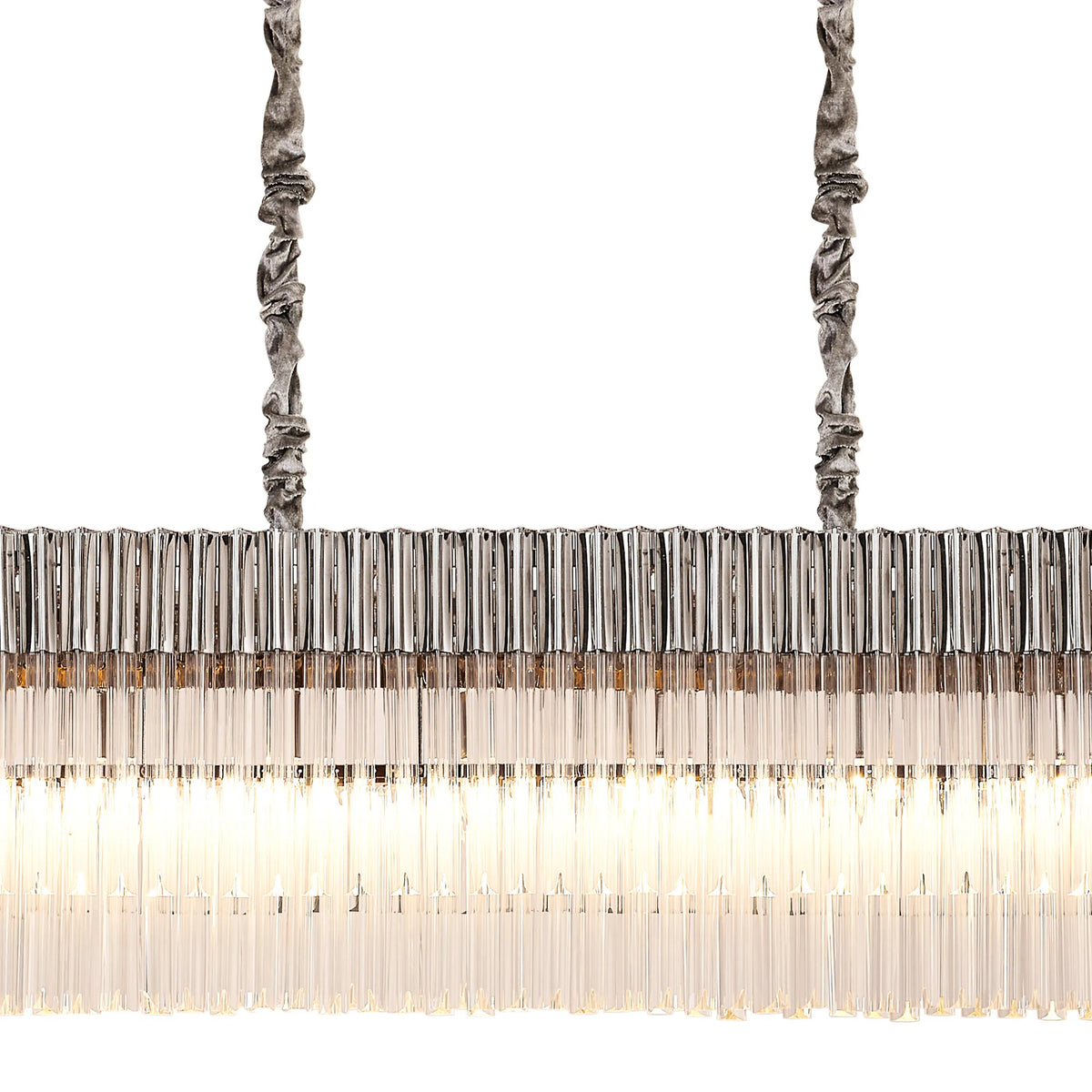 Chelsea 250cm Linear Chandelier with Ceiling Cups