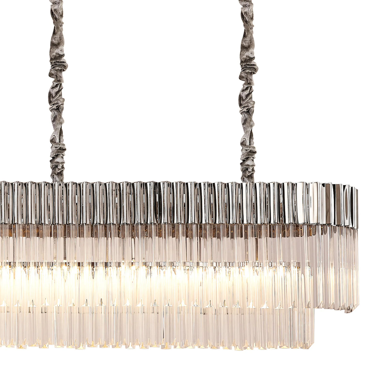 Chelsea 250cm Linear Chandelier with Ceiling Cups