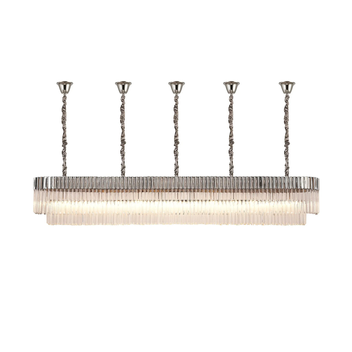 Chelsea 250cm Linear Chandelier with Ceiling Cups