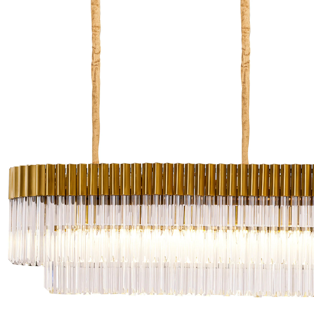 Chelsea 300cm Linear Chandelier with Ceiling Cups