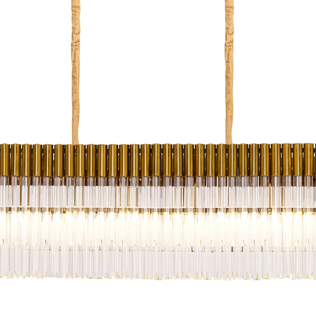 Chelsea 300cm Linear Chandelier with Ceiling Cups