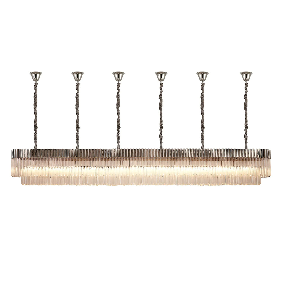 Chelsea 300cm Linear Chandelier with Ceiling Cups