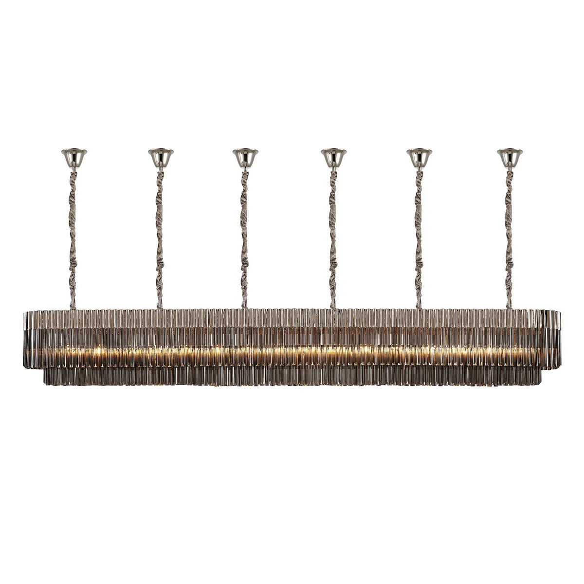 Chelsea 300cm Linear Chandelier with Ceiling Cups