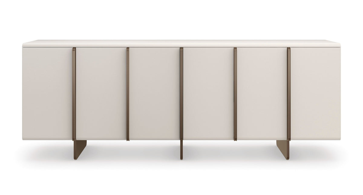 Milano Textured Sideboard with Bronze Trim