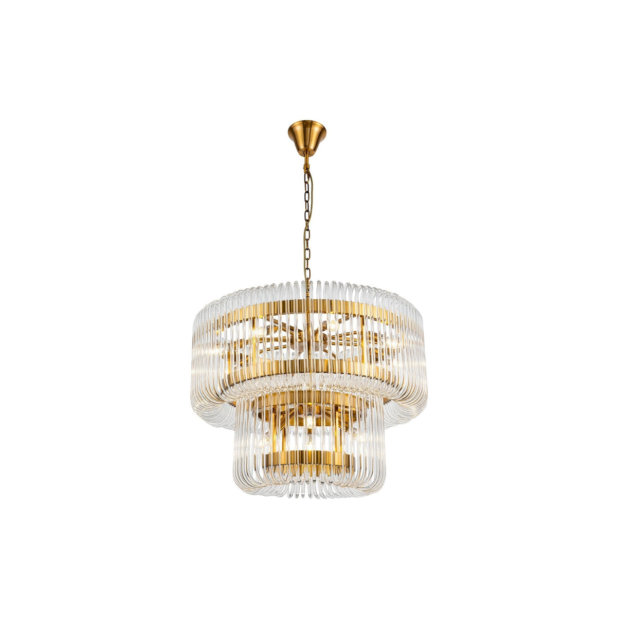 Liang & Eimil Mist Tall Pendant Lamp - Brushed Brass