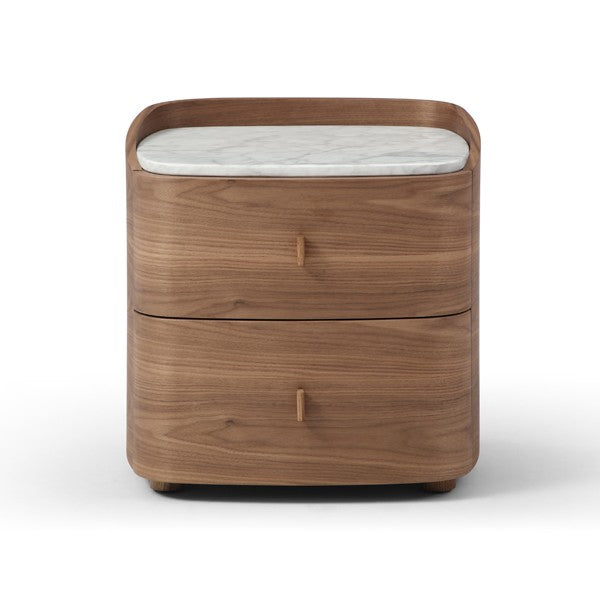 Vertu Bedside Table - Walnut