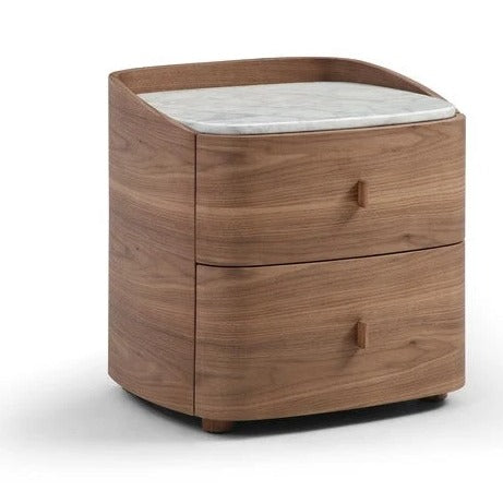 Vertu Bedside Table - Walnut