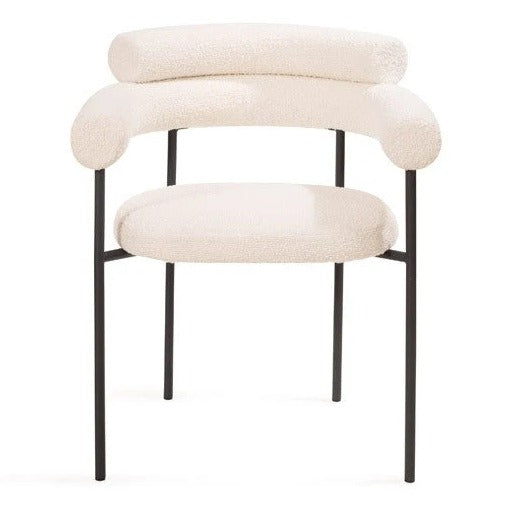 Alita Dining Chair - Chex Polar Bouclé