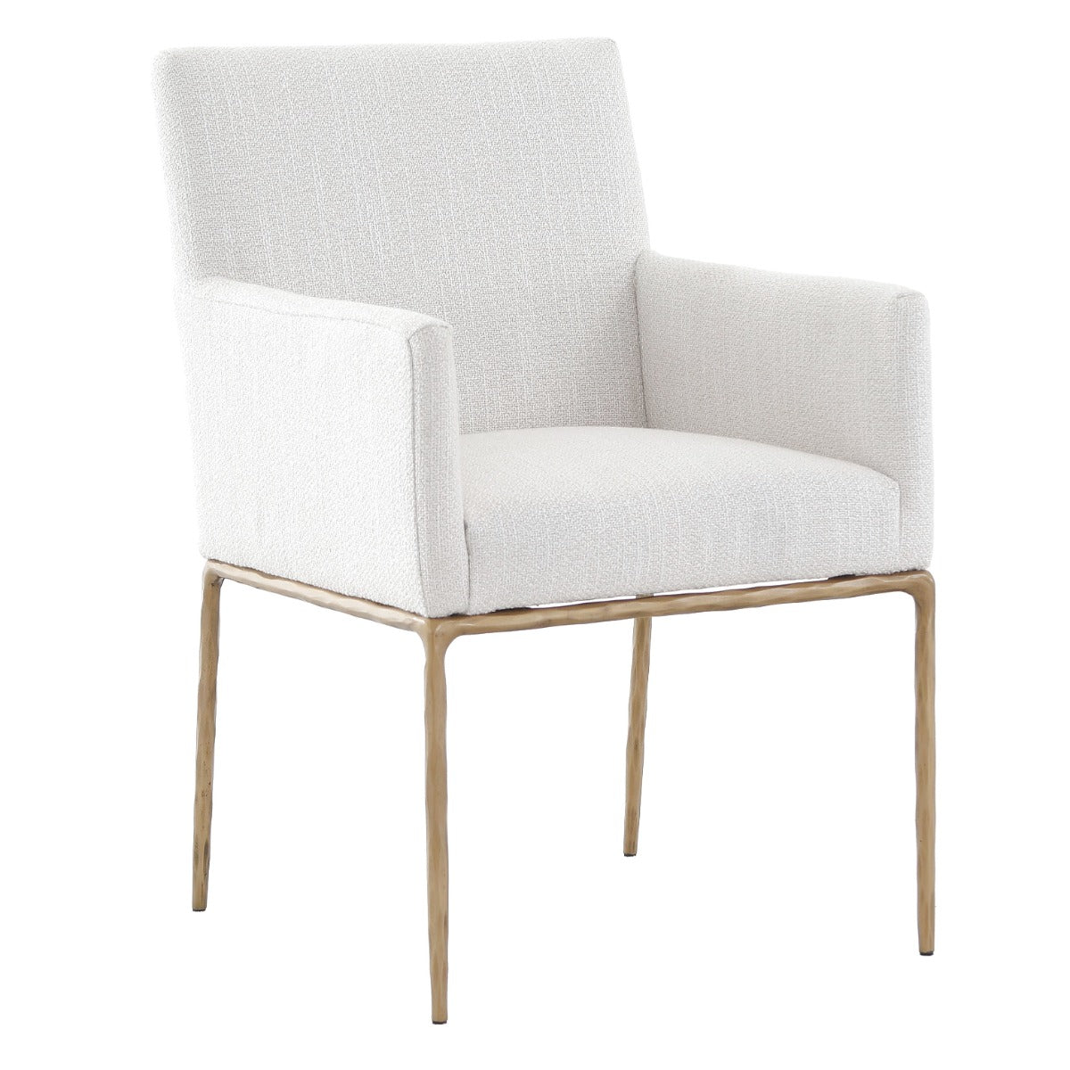 Bergamo Aged Brass Dining Arm Chair