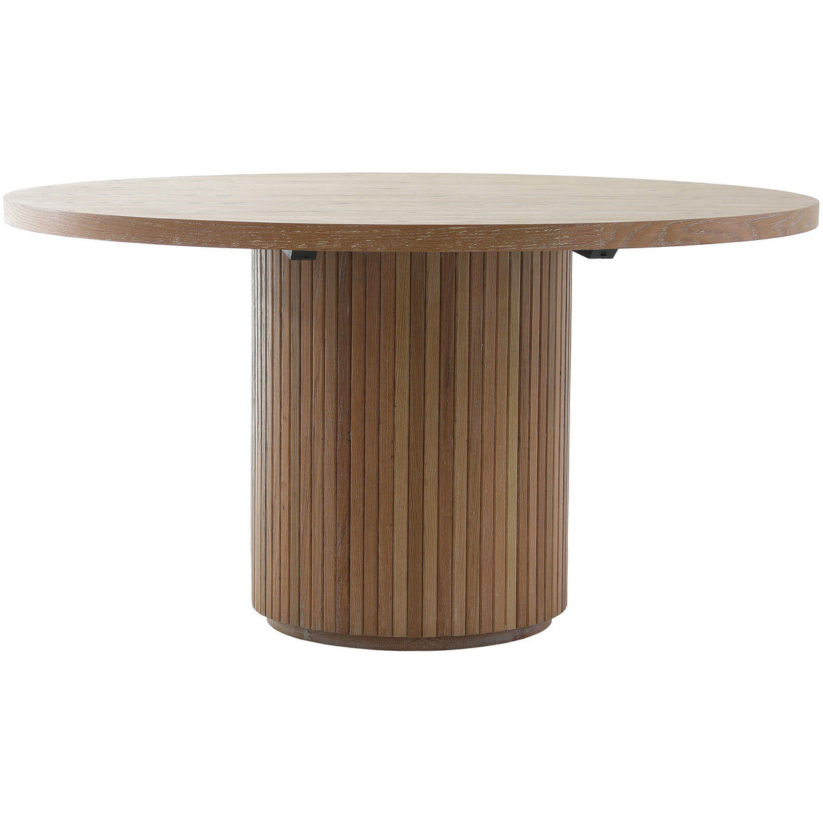 Sestri Oak Reeded Round Dining Table 140cm