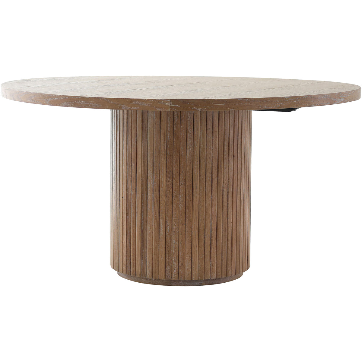 Sestri Oak Reeded Round Dining Table 140cm