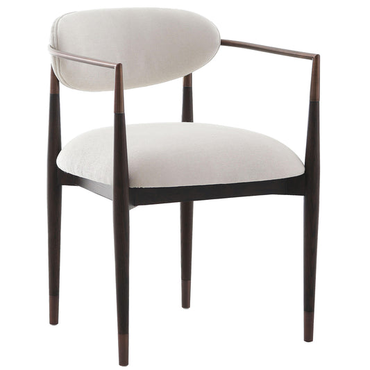 Burford Walnut & Bronze Dining Chair