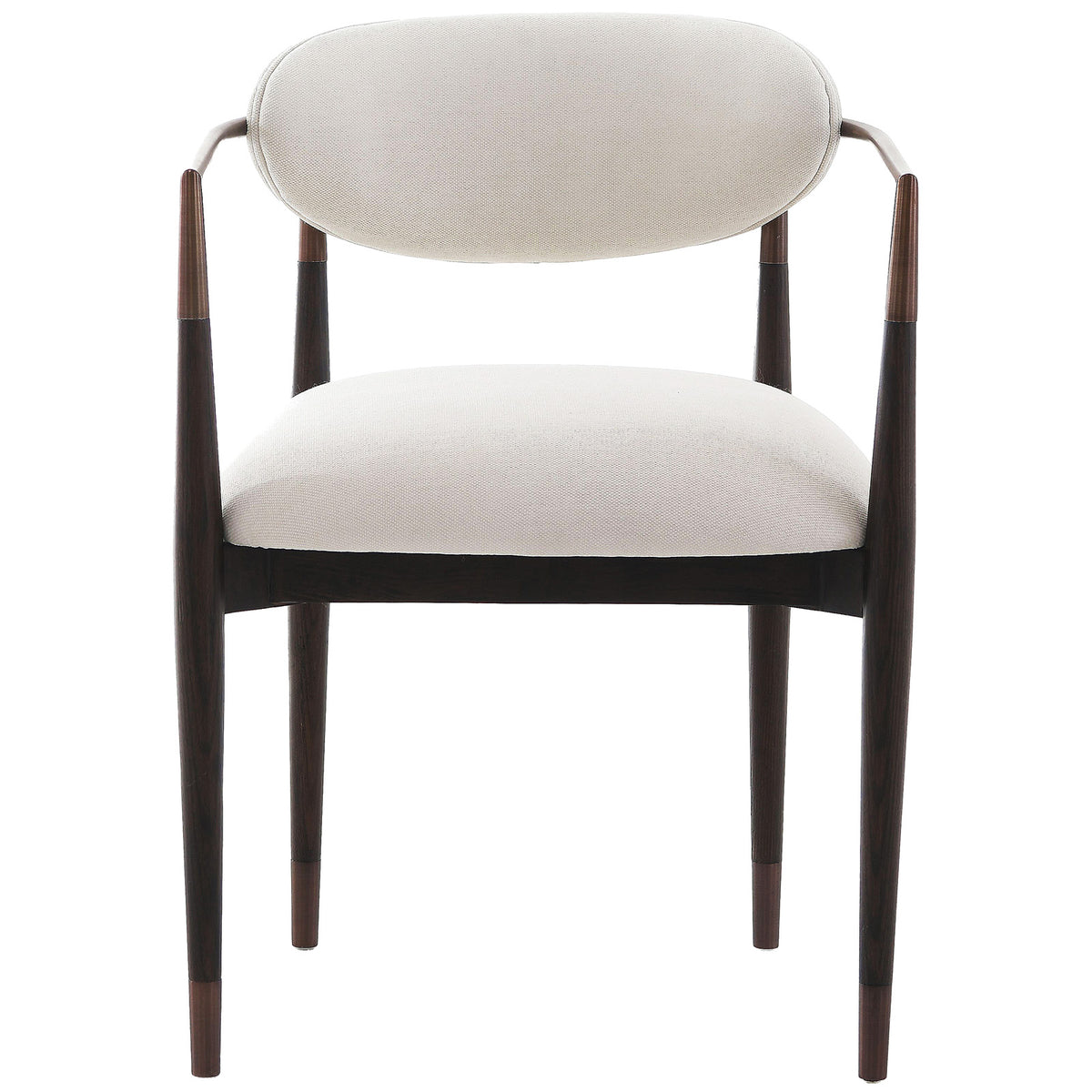 Burford Walnut & Bronze Dining Chair