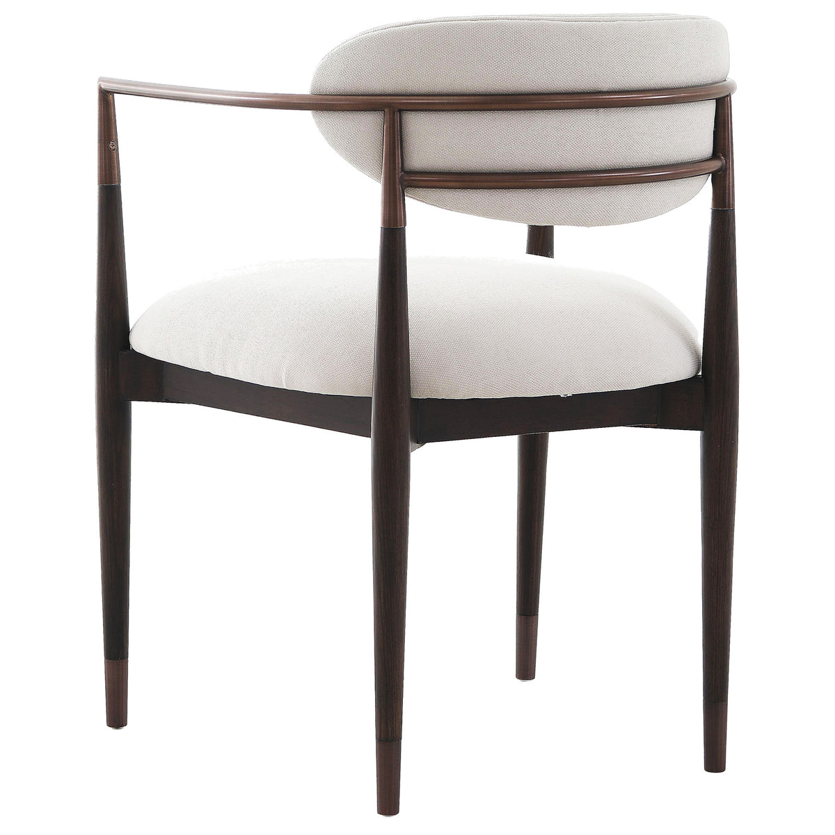 Burford Walnut & Bronze Dining Chair