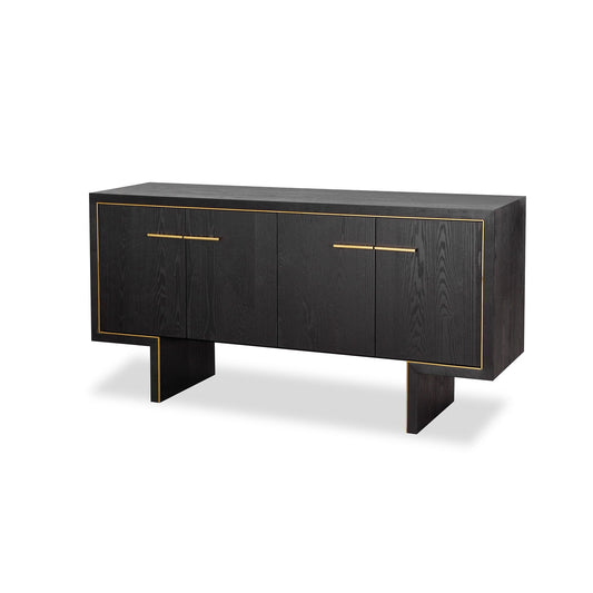 Liang & Eimil Tigur Sideboard - Black Ash Veneer/Polished Brass