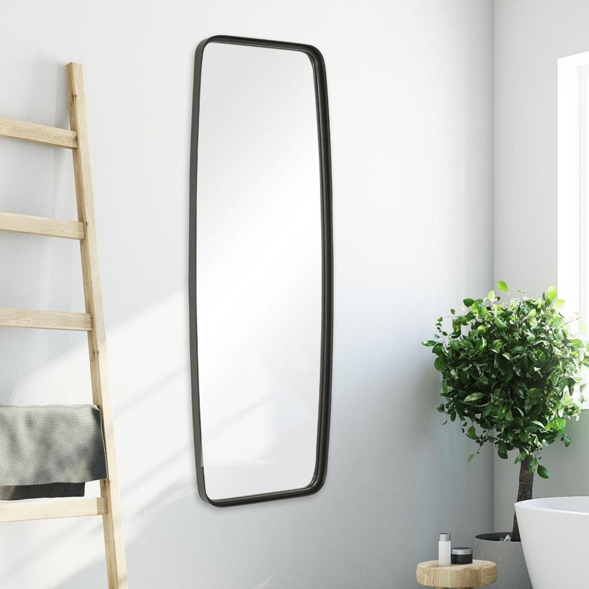 Albisola Tall Mirror Black
