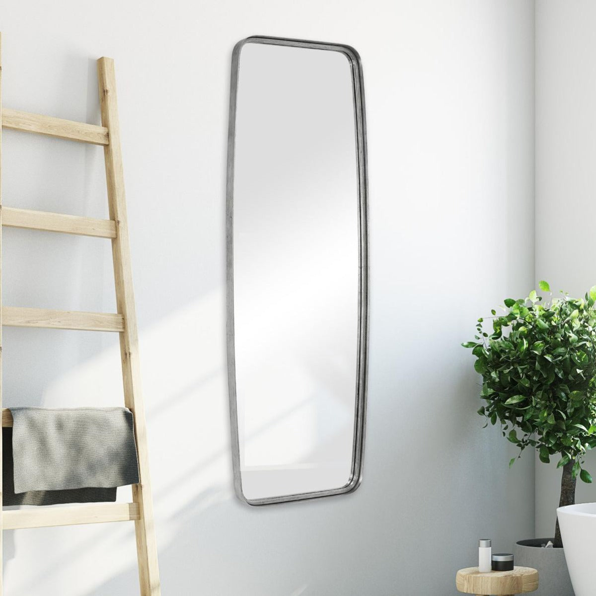 Albisola Tall Mirror Silver