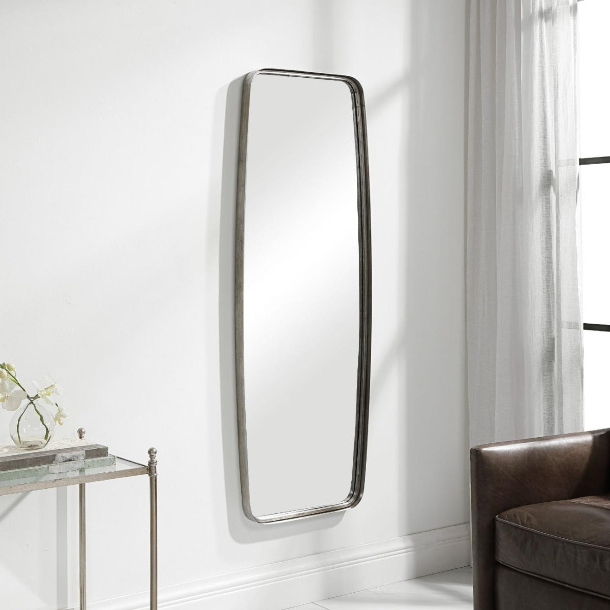 Albisola Tall Mirror Silver