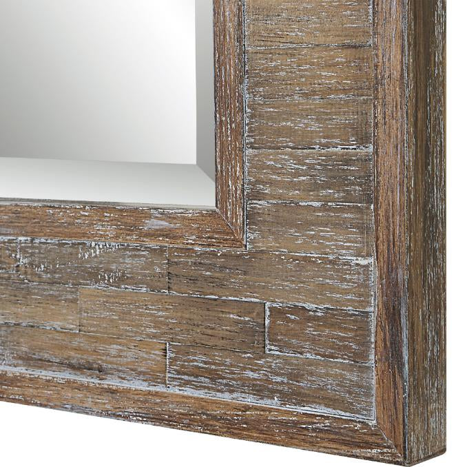 Amantea Distressed Wooden Tall Mirror