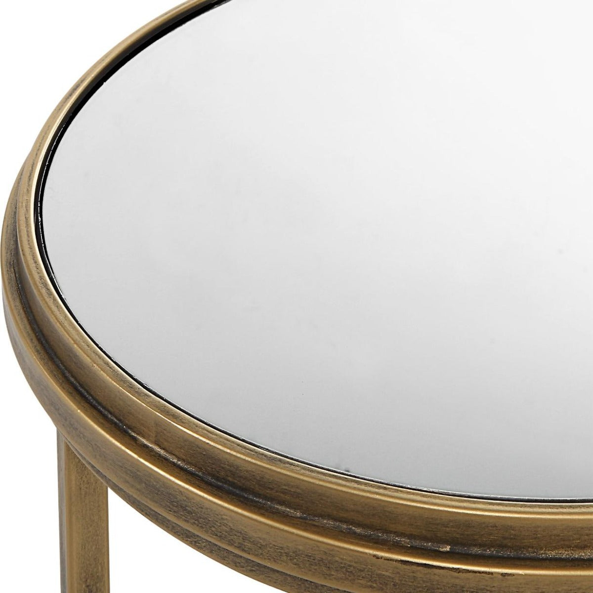 Gaeta Nesting Side Tables Brushed Gold