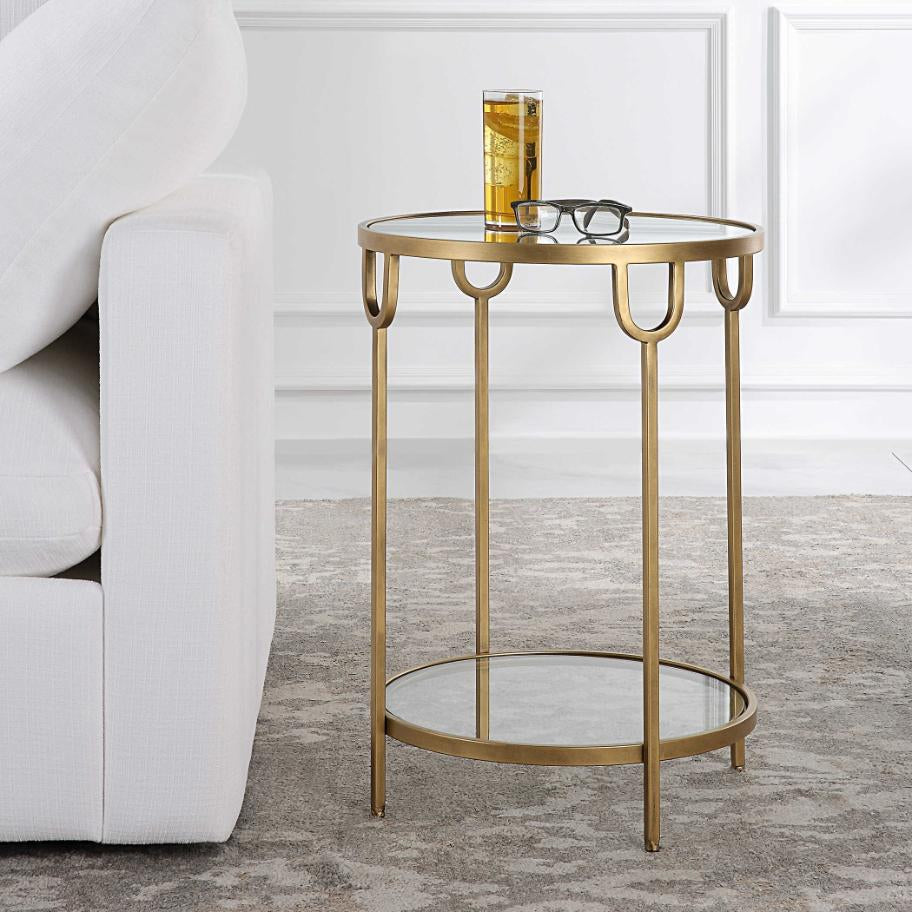 Fermo Side Table Brass