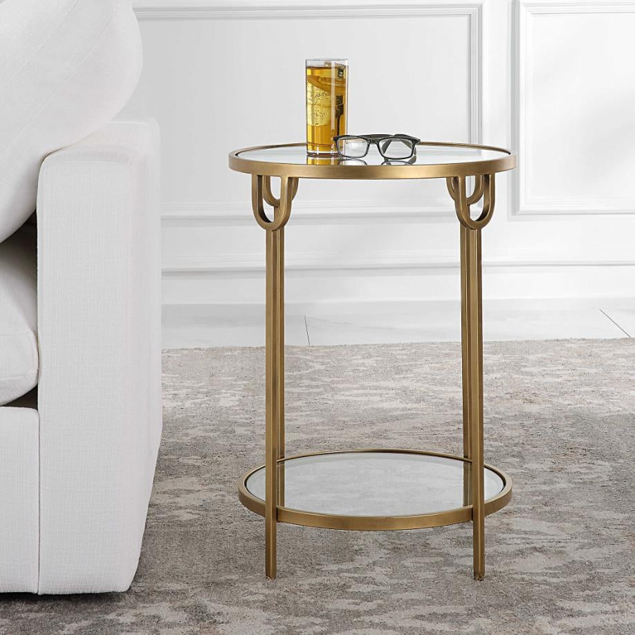 Fermo Side Table Brass