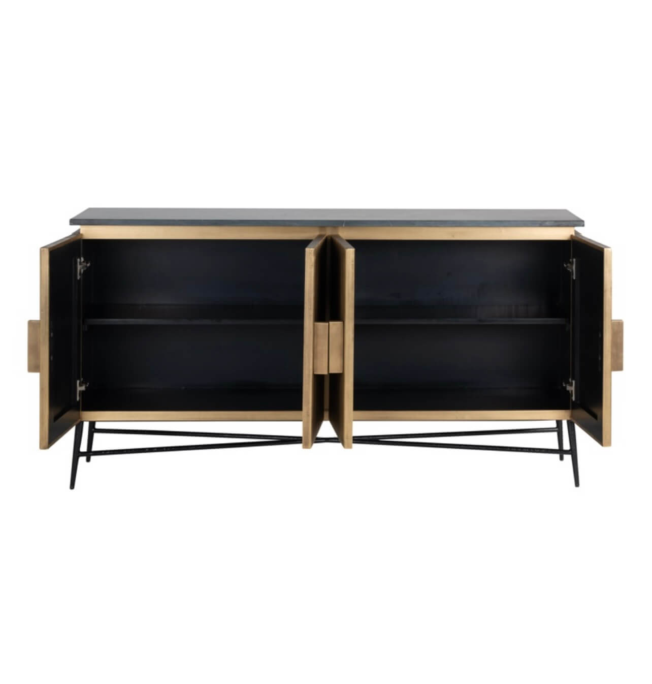 Brass Plated Colosseum Sideboard