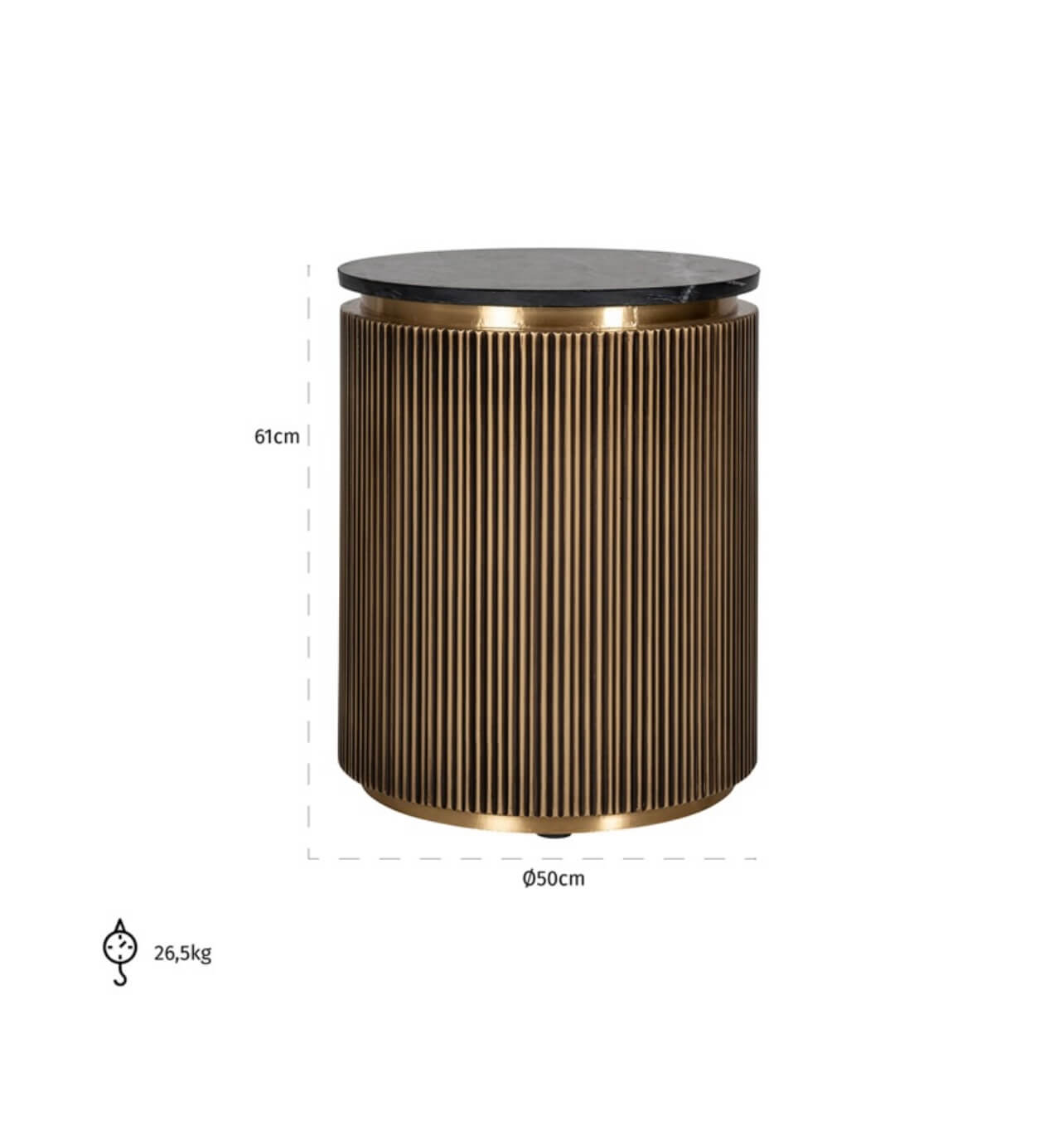 Ironville End table