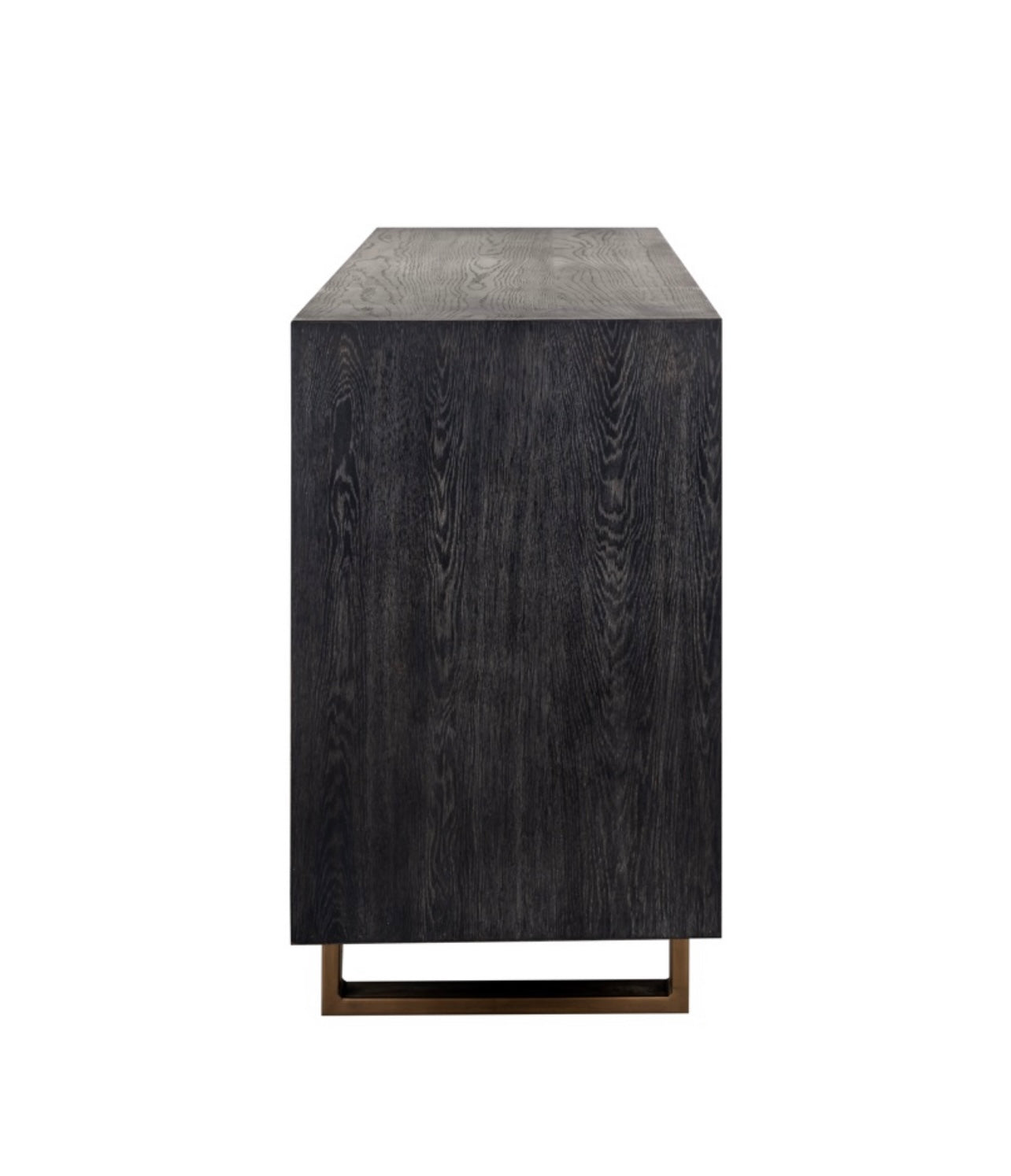 Black Rustic Brass Inlay Sideboard