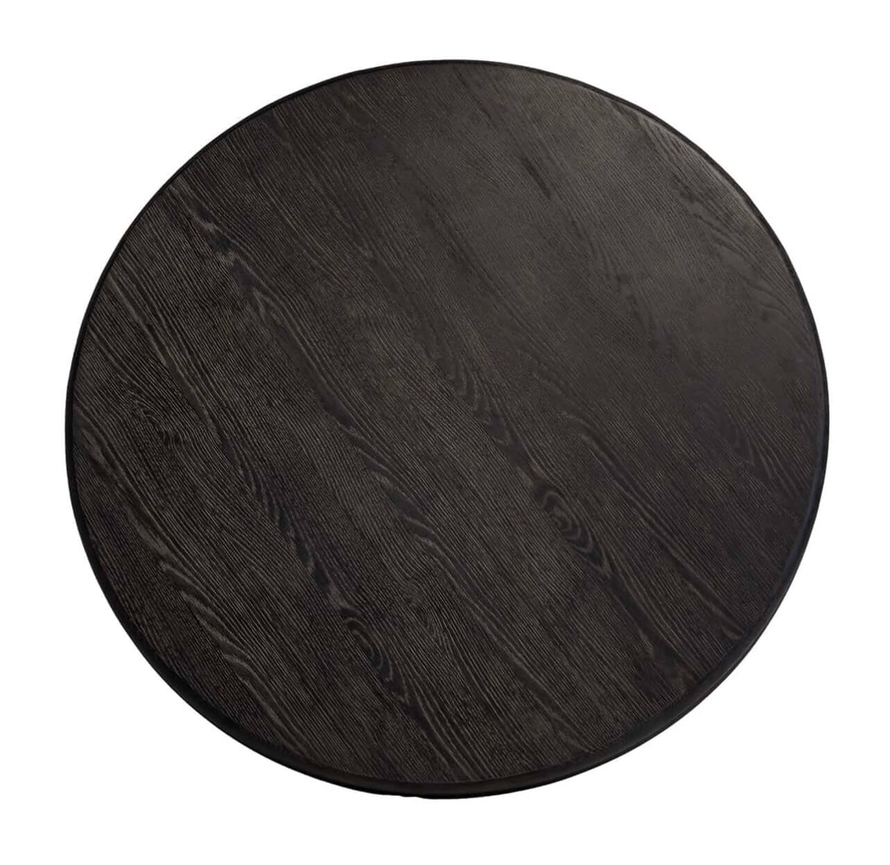 Black Rustic Round Dining Table