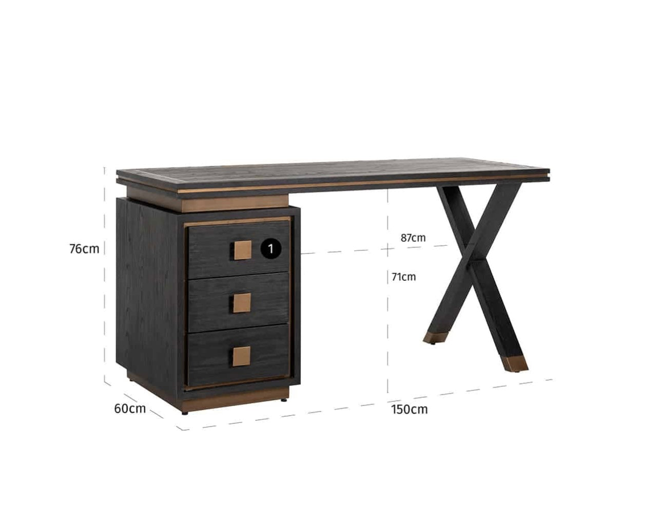 Black Rustic Desk